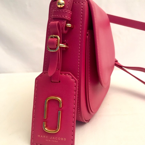 Marc Jacobs Mini Rider Pink Leather Crossbody Bag - Picture 6 of 7